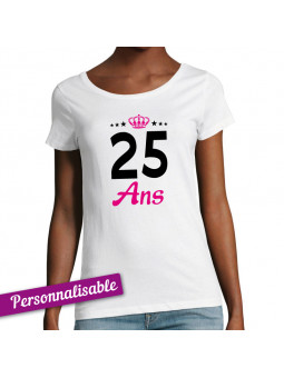 T-shirt Femme Anniversaire 25 ans