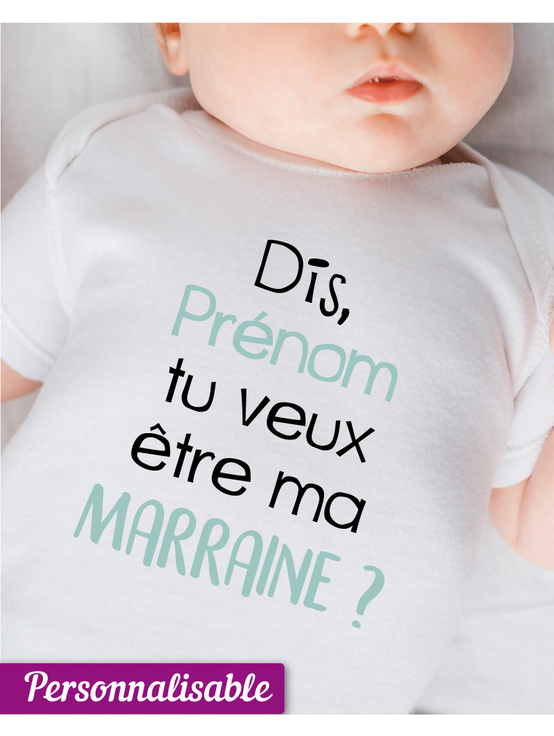 thumbnail image 2 of Cache-couche Veux Tu être Ma Marraine ? - EB Graphique 2 of 11