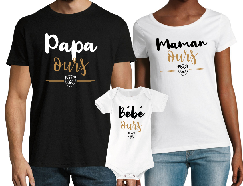 Tee-shirts personnalisés pour toute la famille
